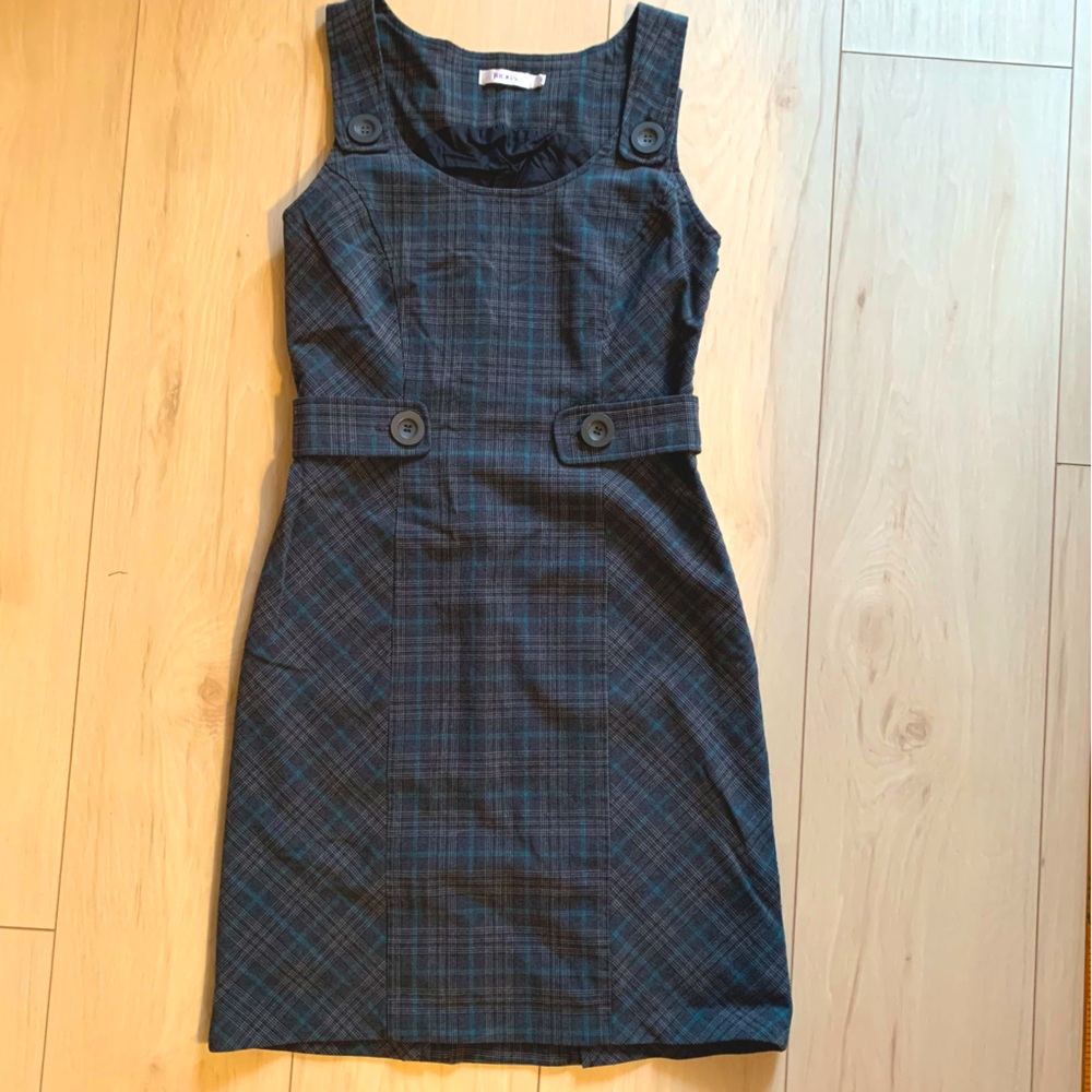 Plaid Jumper Pinafore